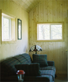 Cabin Interior Knotty Pine